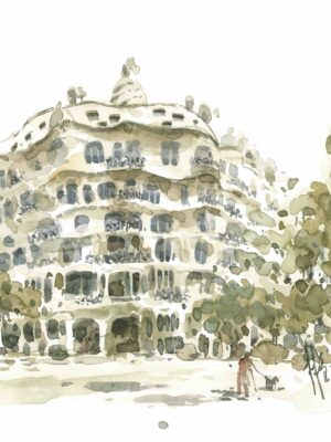 Casa Mila watercolor 2022