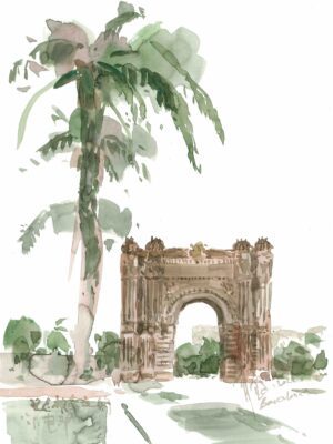 Arc de triomf,watercolor,memory de patinete 2022 sold